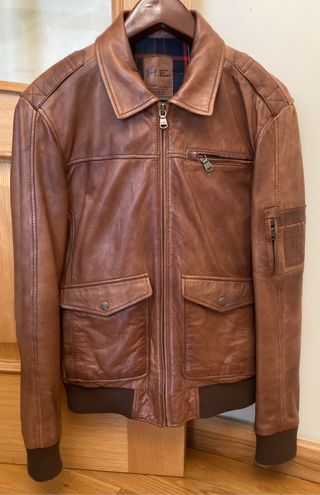 Cazadora piel hombre. Talla M