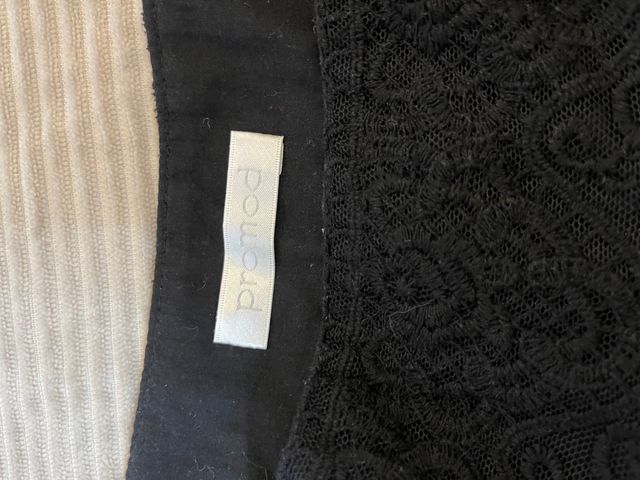 Minifalda negra M blonda