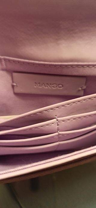 Bolso pequeño malva, de Mango, a estrenar!! 