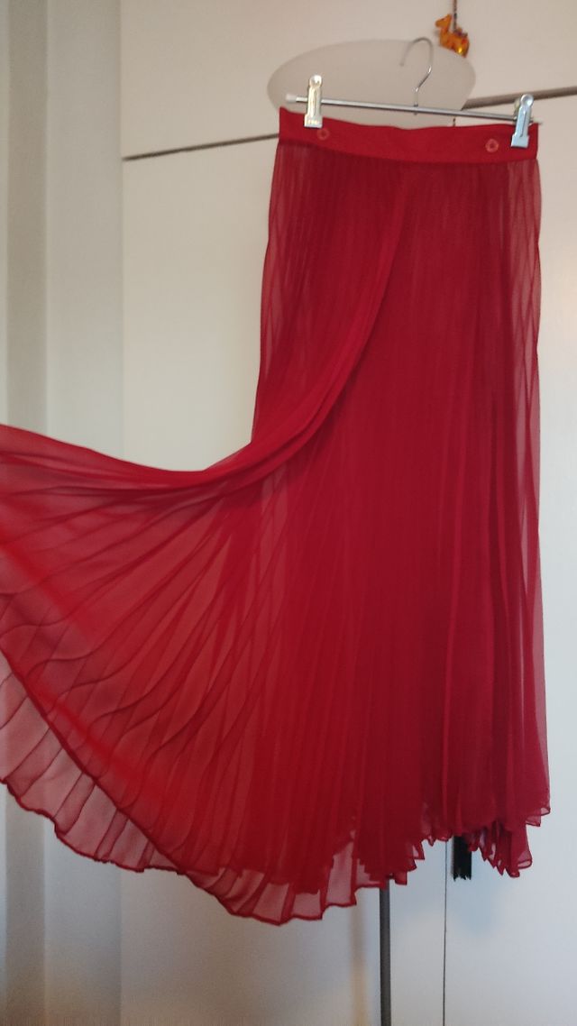 Falda plisada gasa MEXX