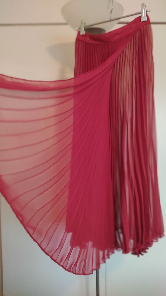 Falda plisada gasa MEXX