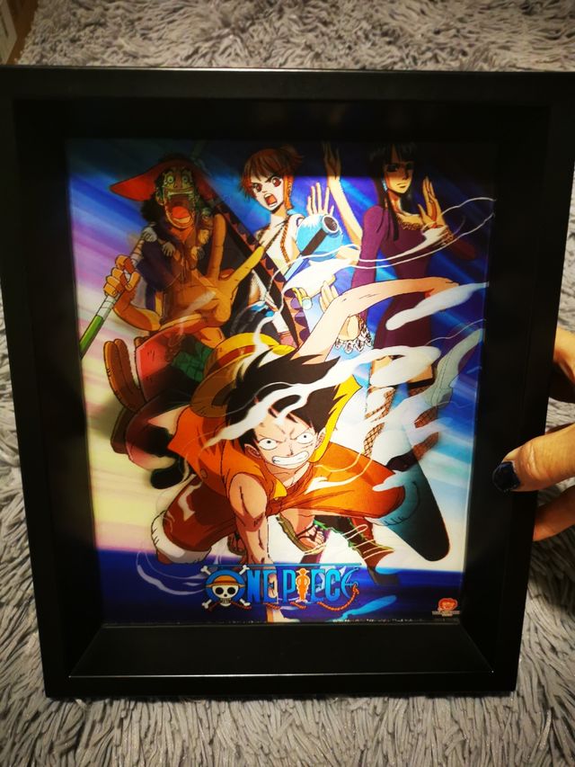 2 cuadros de one piece 4D my chulos