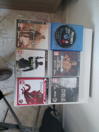 venta 05 juegos de ps3, buen estado, 5€ x juego.