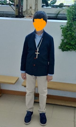 REBAJADO. Traje comunión niño de Teresa y Leticia.