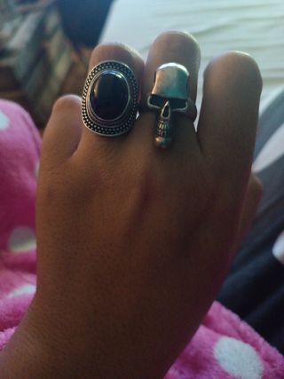 anillo calavera plata 925