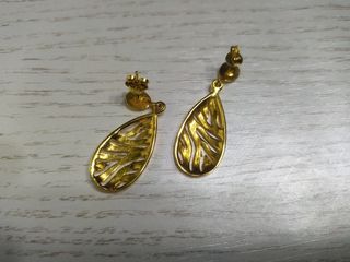 pendientes Plata dorada