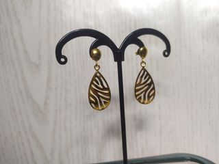 pendientes Plata dorada