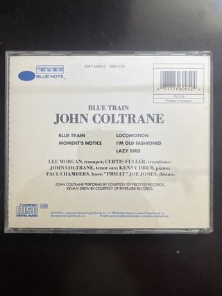 Cd jazz de john coltrane blue train 