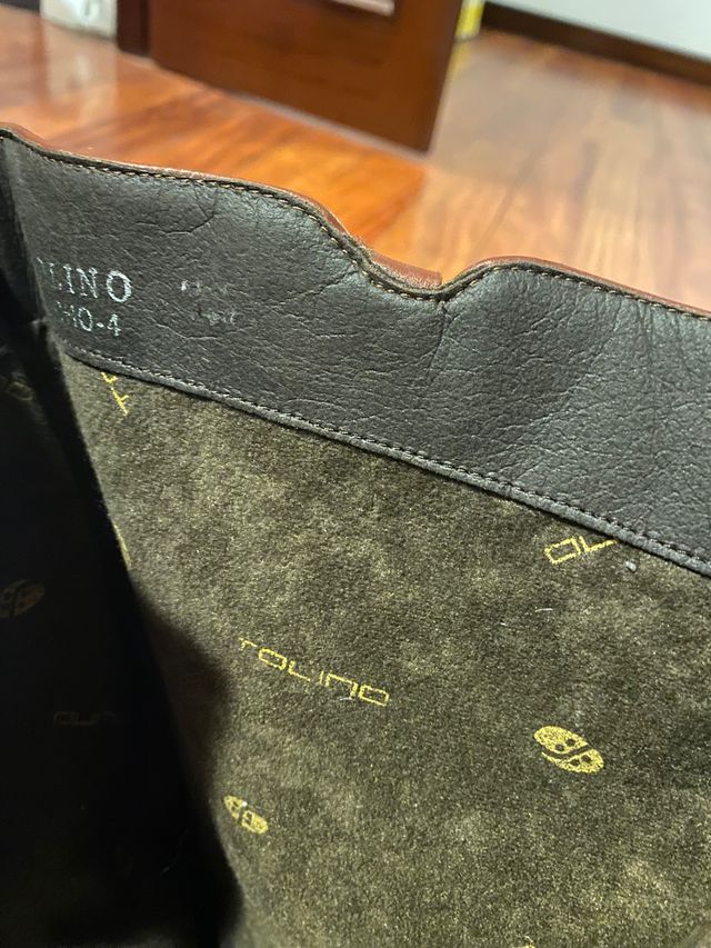 Botas cuero marrón 36 Tolino