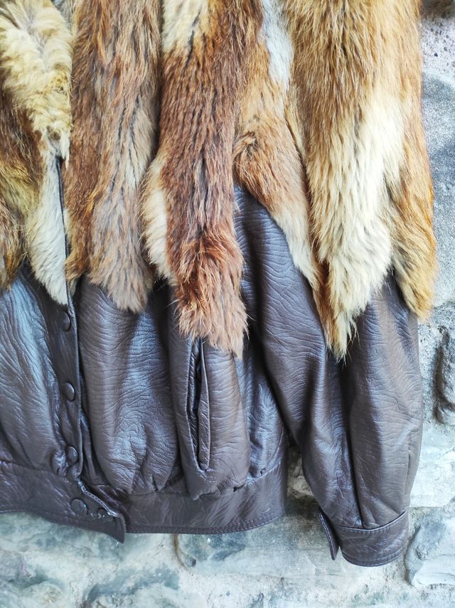 Jaqueta de pele vintage