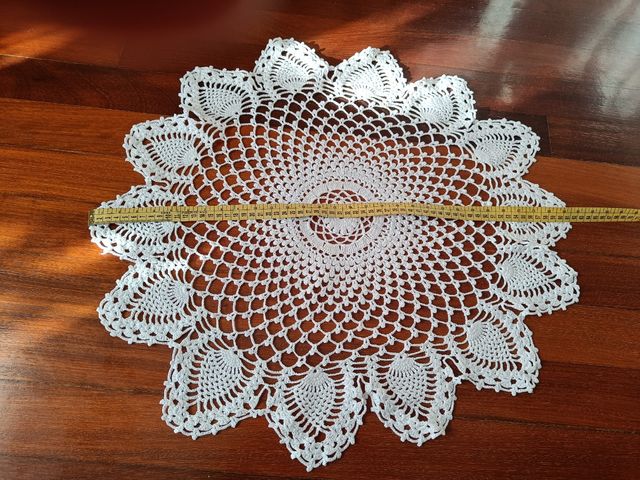 Tapete ganchillo hecho a mano