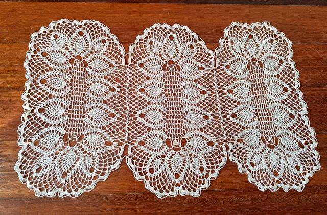 Tapete ganchillo hecho a mano