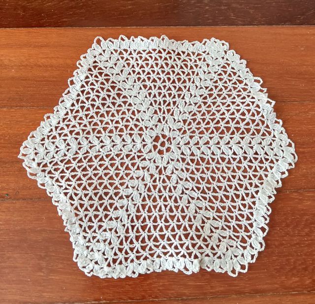 Tapete ganchillo hecho a mano