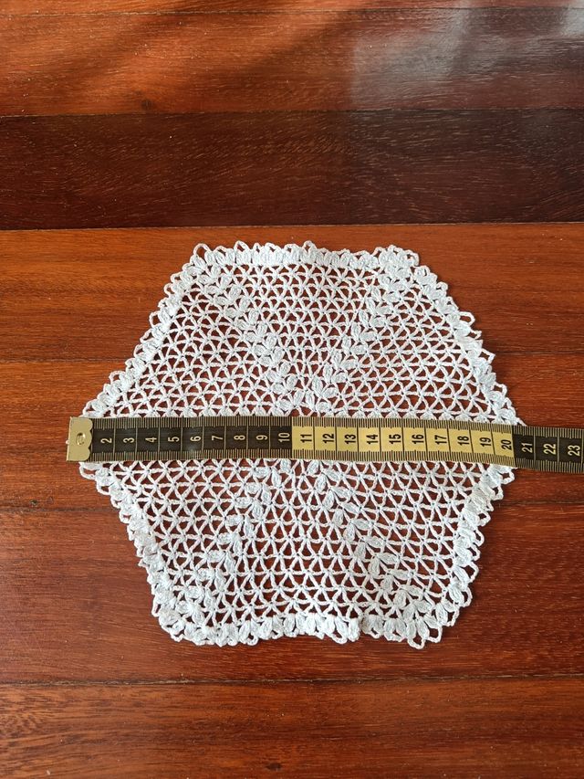 Tapete ganchillo hecho a mano