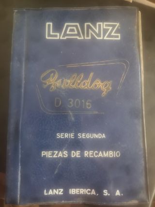 Lanz Bulldog D 3016 Piezas Recambio (Octubre 1961)