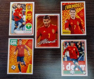 5 Cromos Álvaro Morata 