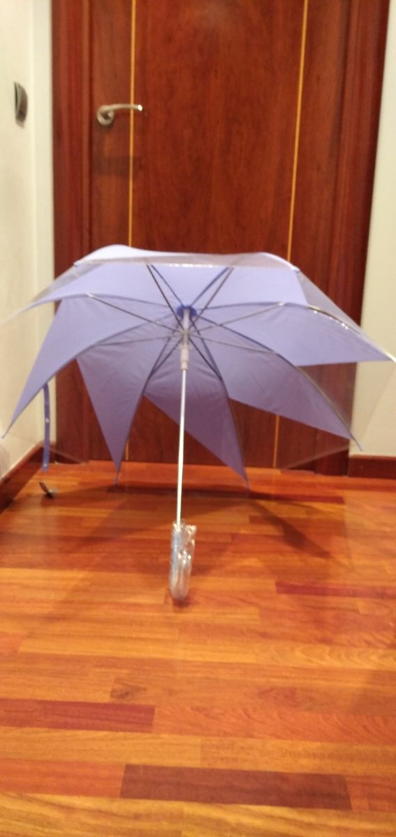 Pack 2 paraguas transparentes.