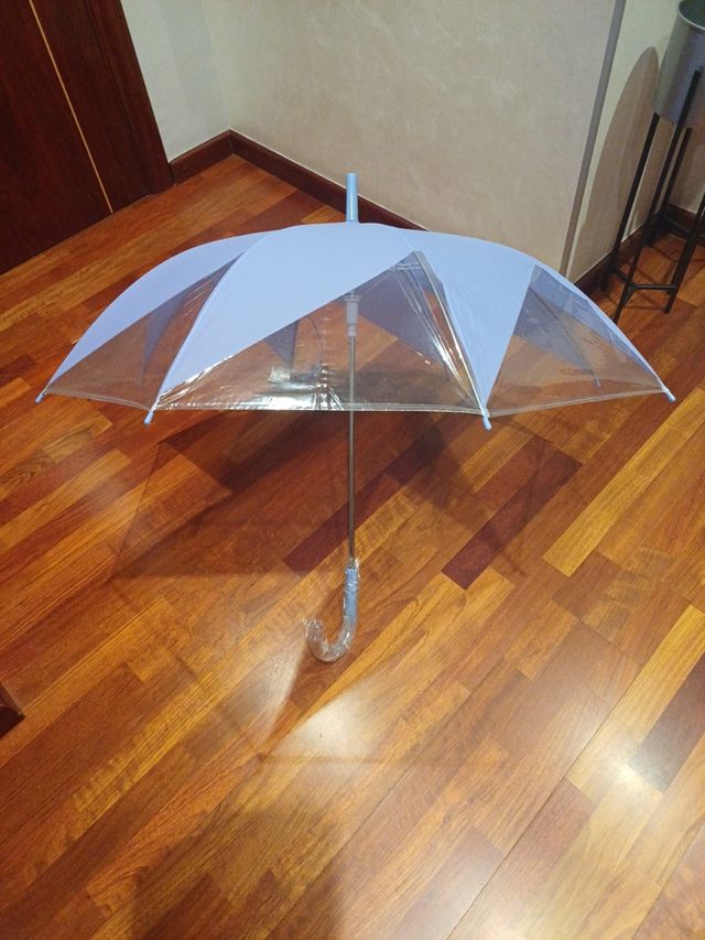 Pack 2 paraguas transparentes.