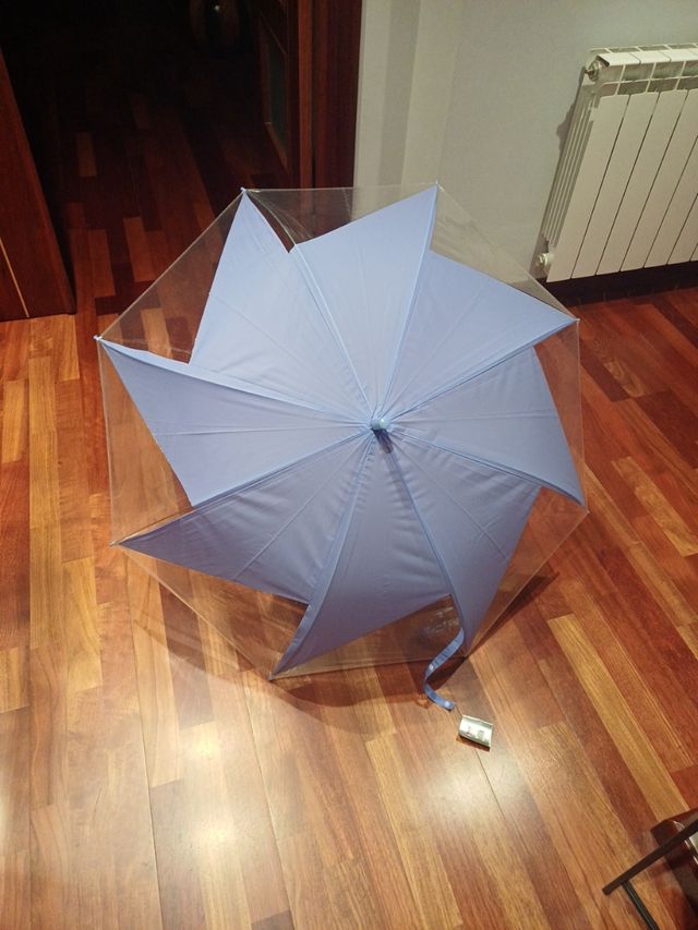 Pack 2 paraguas transparentes.