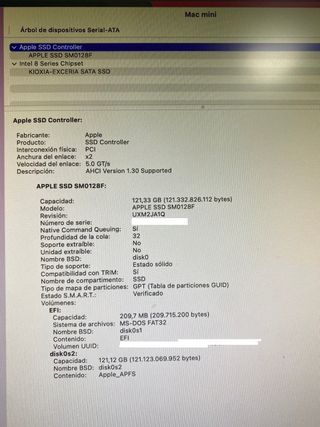 Apple A1347 Macmini i7 3.0 8Gb 480SSD y MVME 128Gb