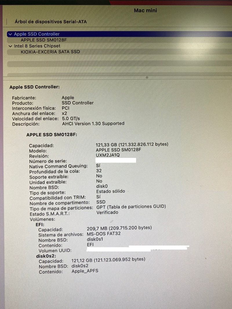 Apple A1347 Macmini i7 3.0 8Gb 480SSD y MVME 128Gb afbeelding 7