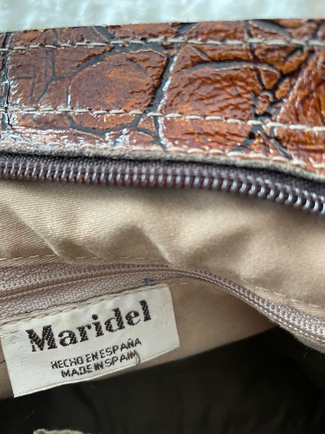 Bolso de mano marrón