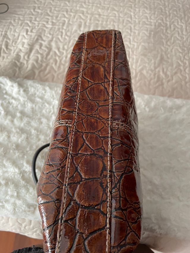 Bolso de mano marrón