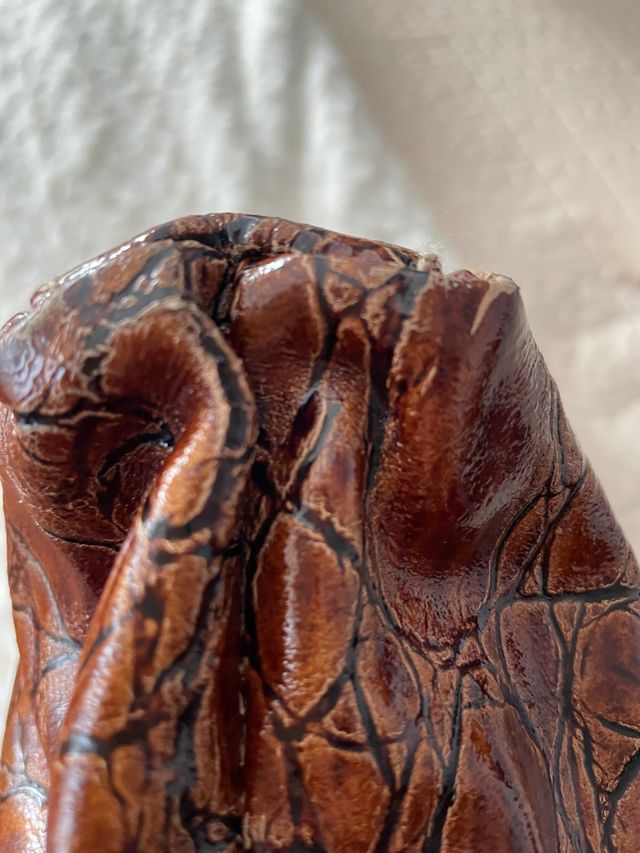 Bolso de mano marrón