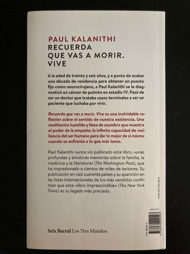 Vive. Recuerda que vas a morir.