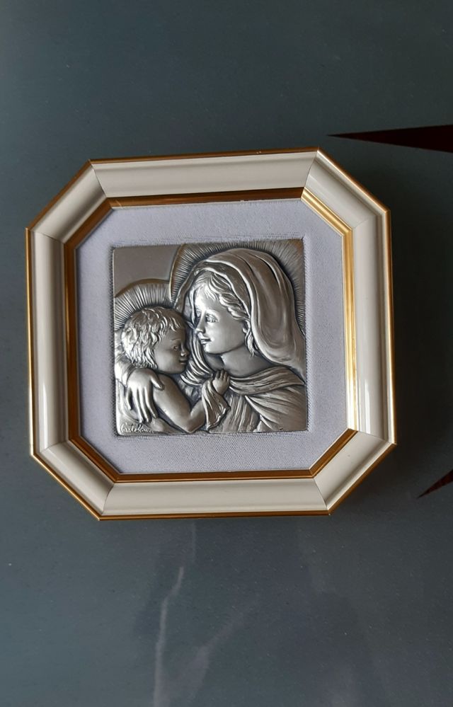 Quadretto argento "acca" Vintage 90s