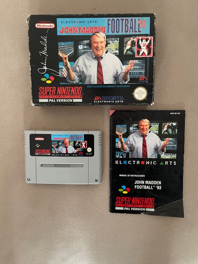 John Madden Football 93 Super Nintendo