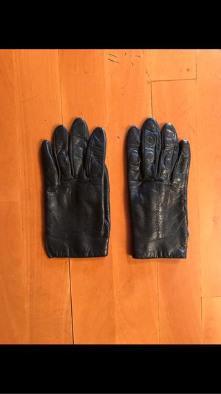 Guantes de piel y de lana