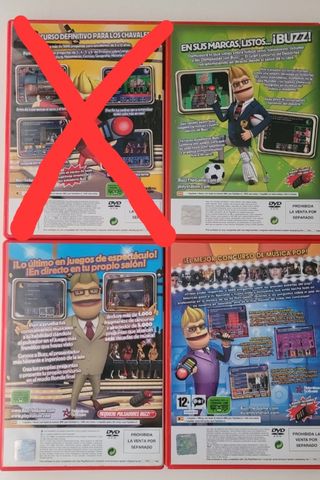 pack juegos Buzz ps2 pal españa