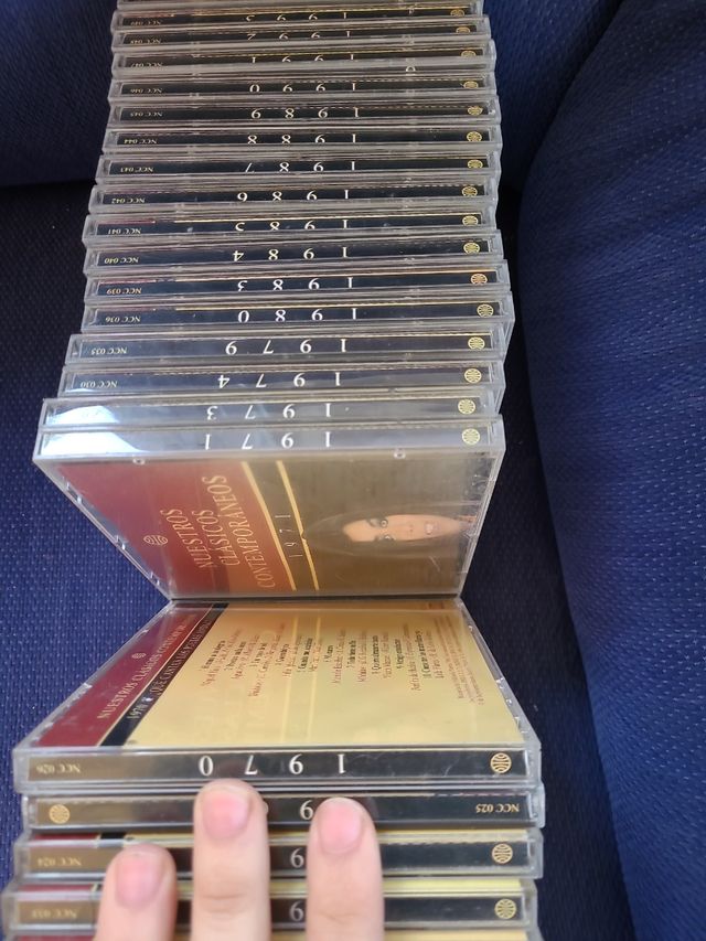 colección de cds de música