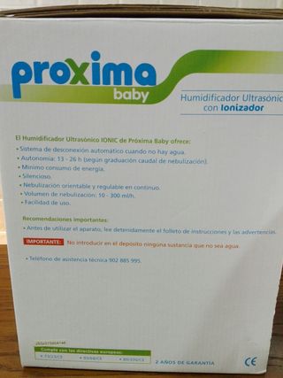 Humidificador Ultrasónico con Ionizador