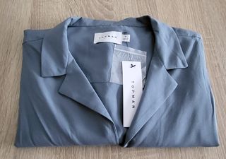 Camisa Azul TOPMAN hombre
