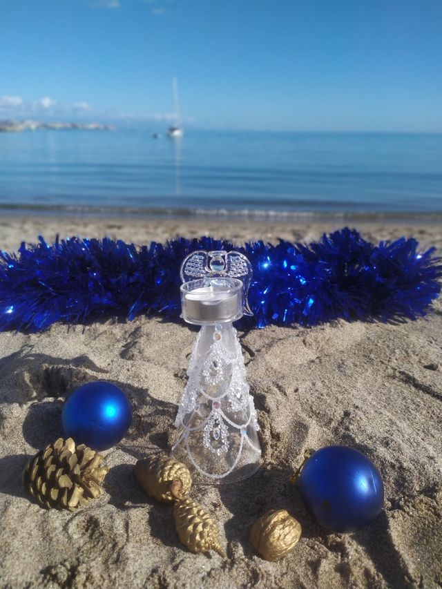 adorno navidad angel cristal regalo