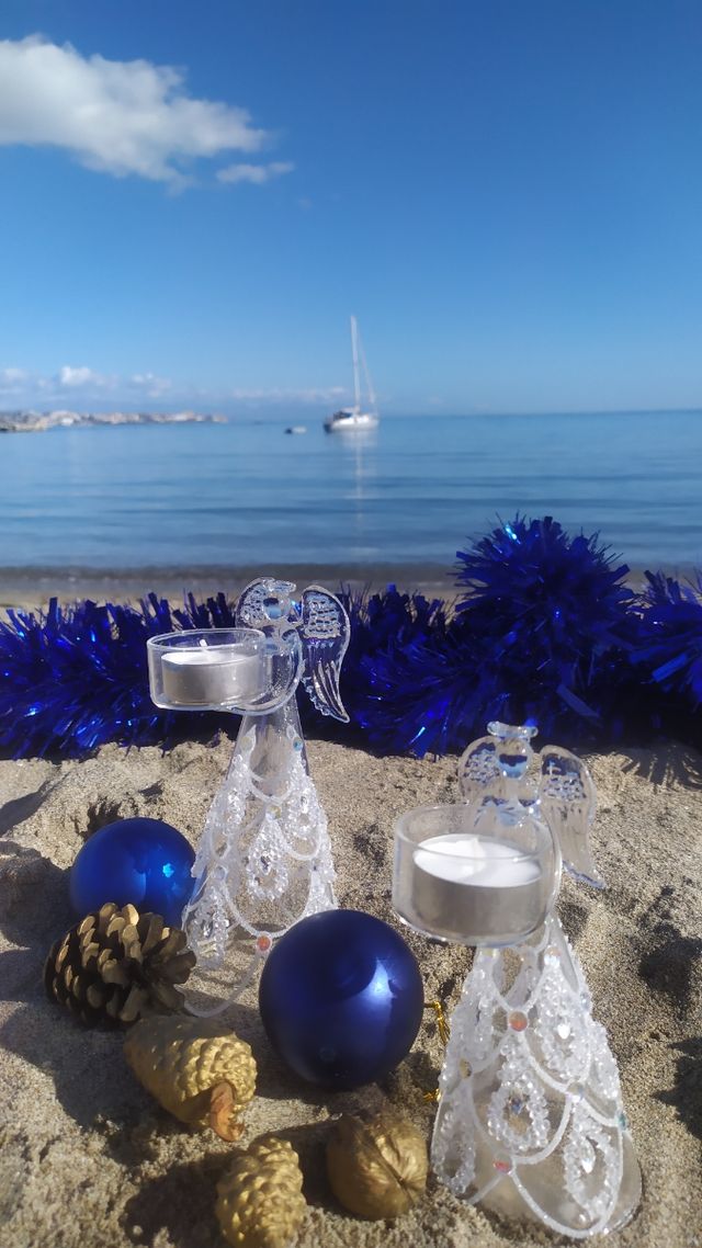 adorno navidad angel cristal regalo