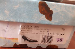 Zapatos peep toes ante Uda Medani