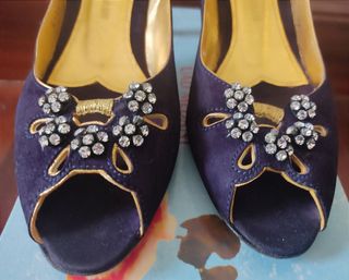 Zapatos peep toes ante Uda Medani