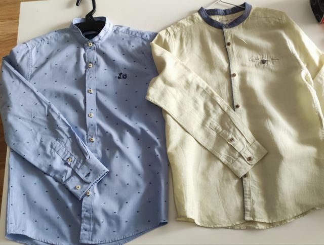 Lote 2 camisas manga larga niño T11