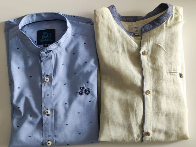 Lote 2 camisas manga larga niño T11