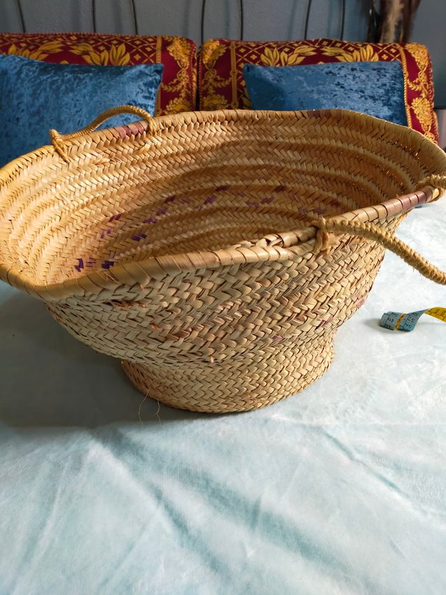 Cesta rustica de decoración