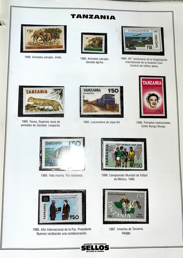 Collezione di francobolli da tutto il mondo