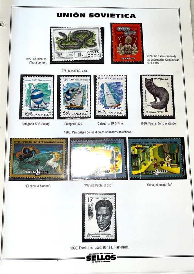 Collezione di francobolli da tutto il mondo