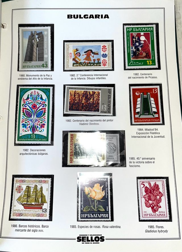 Collezione di francobolli da tutto il mondo