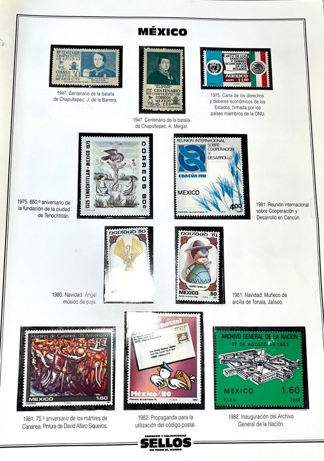 Collezione di francobolli da tutto il mondo