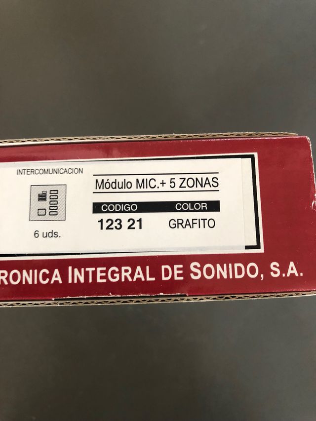 Módulo MIC.+5 zonas 123 21 EIS