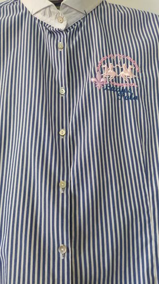💙🤍Camisa de rayas, de La Martina
