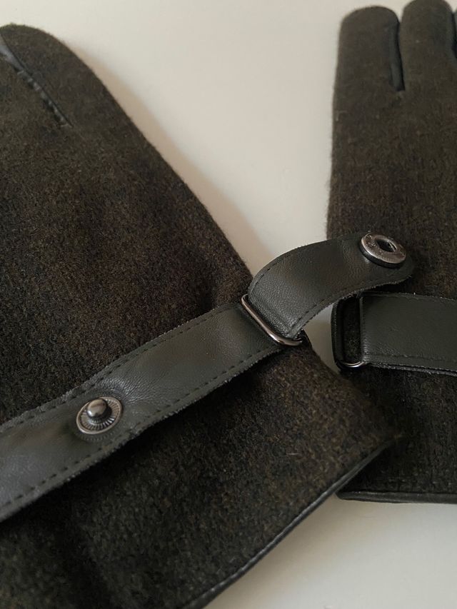 Guantes caballero verde oscuro